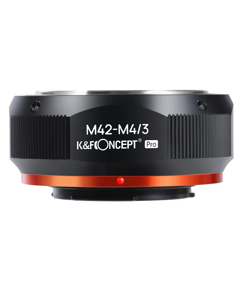 KandF Concept Kf M10125 High-precision Lens Adapter Ring, Matte Paint, Orange Secondary Oxide, M42-M4 / 3 Pro