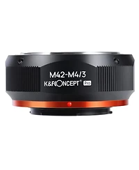 KandF Concept Kf M10125 High-precision Lens Adapter Ring, Matte Paint, Orange Secondary Oxide, M42-M4 / 3 Pro