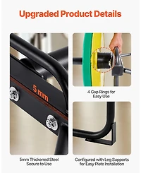 Mecale Trap Bar Hex Bar, 2-Inch Hex Barbell, 500 lb Capacity Strength Training Bar for Deadlifts and Squats