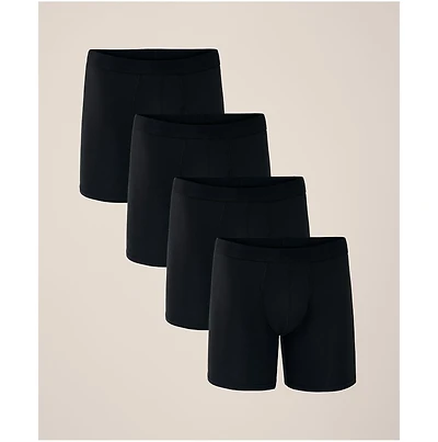 Pact Men's Everyday Extended Boxer Brief 4-Pack Made With Organic Cotton