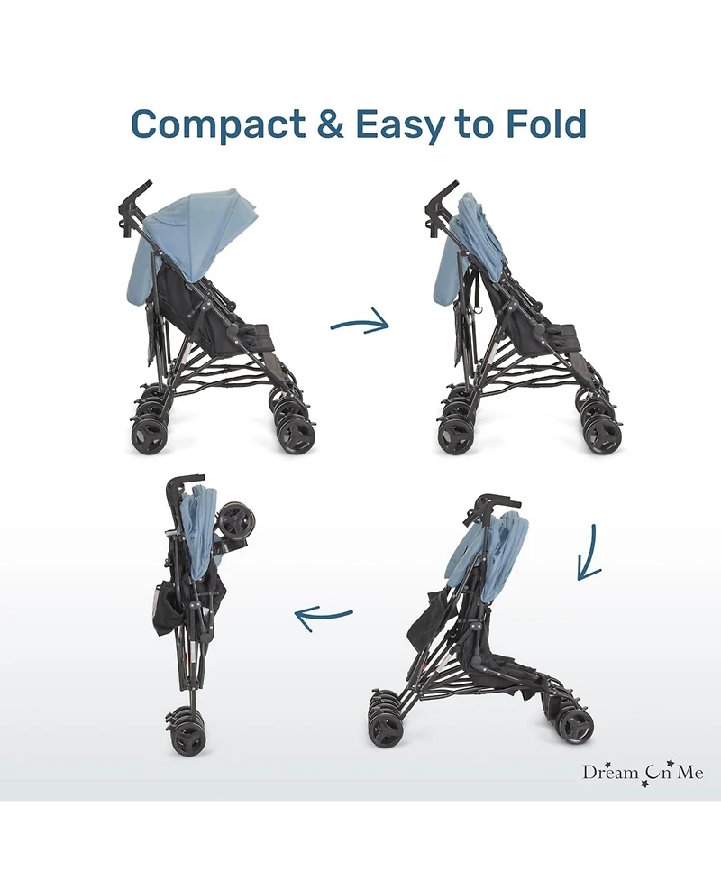 Dream On Me Toddler Twin Venture Umbrella Stroller, Multi Backrest Positions, Adjustable & Removable Canopy Double Stroller, 360°Swivel Wheels wi
