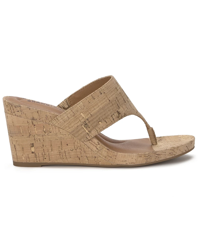 Lucky Brand Women's Libbie Thong Platform Wedge Sandals