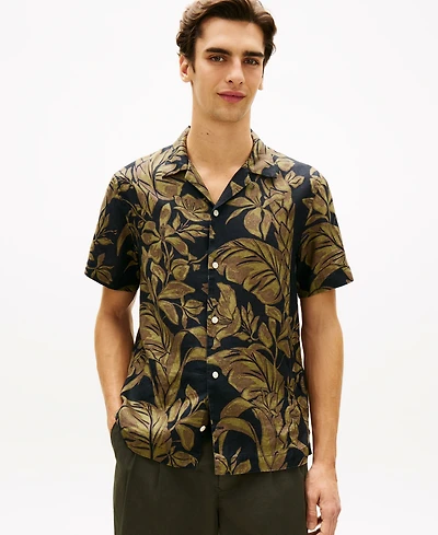Tommy Hilfiger Men's All-Over Floral Short-Sleeve Print Shirt