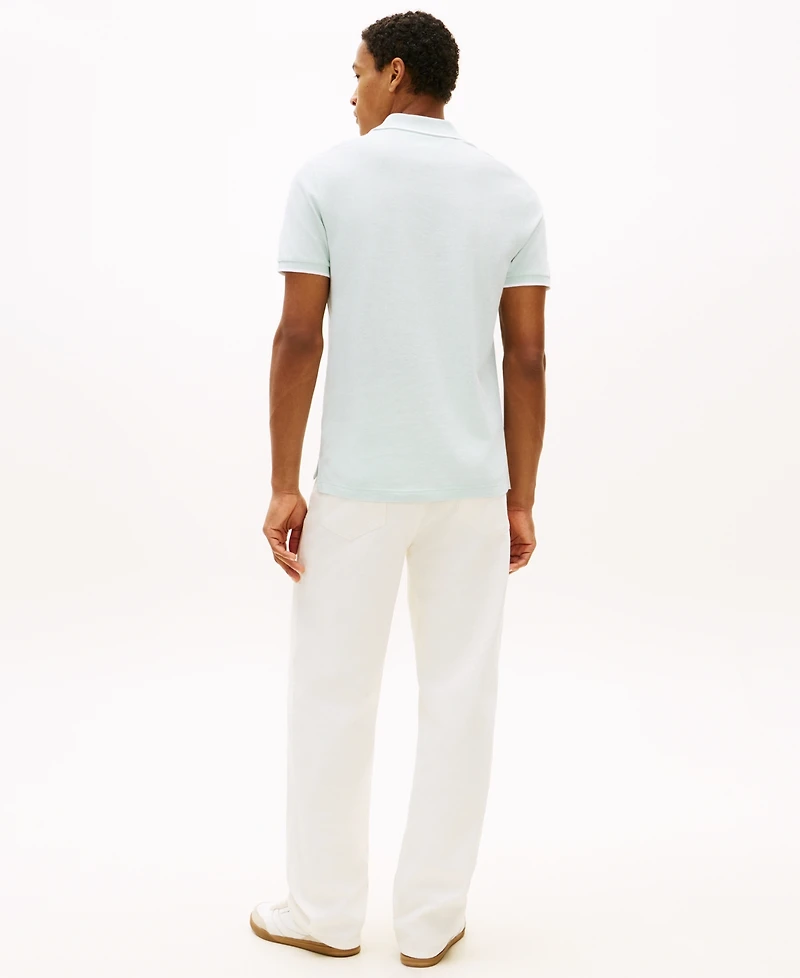 Tommy Hilfiger Men's Regular-Fit Tipped Linen Polo Shirt