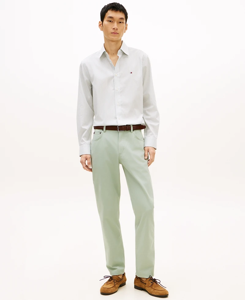 Tommy Hilfiger Men's Denton Slim-Straight Five-Pocket Stretch Essential Twill Pants