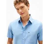 Tommy Hilfiger Men's Short-Sleeve Oxford Shirt
