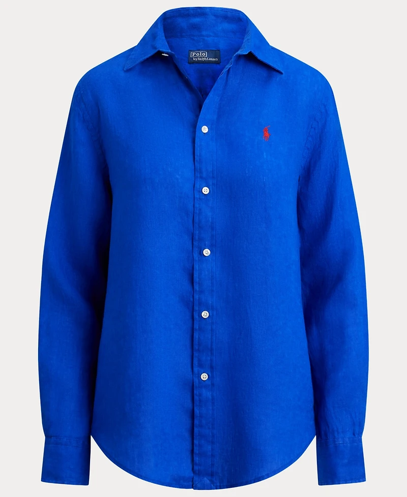 Polo Ralph Lauren Women's Point Collar Long-Sleeve Shirt