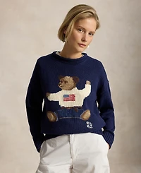Polo Ralph Lauren Women's Rolled Crewneck Long-Sleeve Sweater