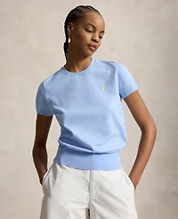 Polo Ralph Lauren Women's Short-Sleeve Crewneck Sweater