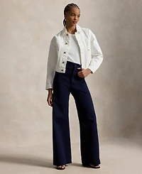 Polo Ralph Lauren Women's Spread Collar Long-Sleeve Trucker Denim Jacket