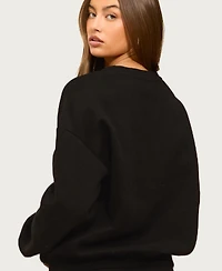 Edikted Women's Bronte V Neck Sweatshirt