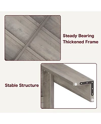 gaomon Dining Table for 4-6 Rectangular Dining Room Table with Large Table Top Farmhouse Wood Dining Dinner Table