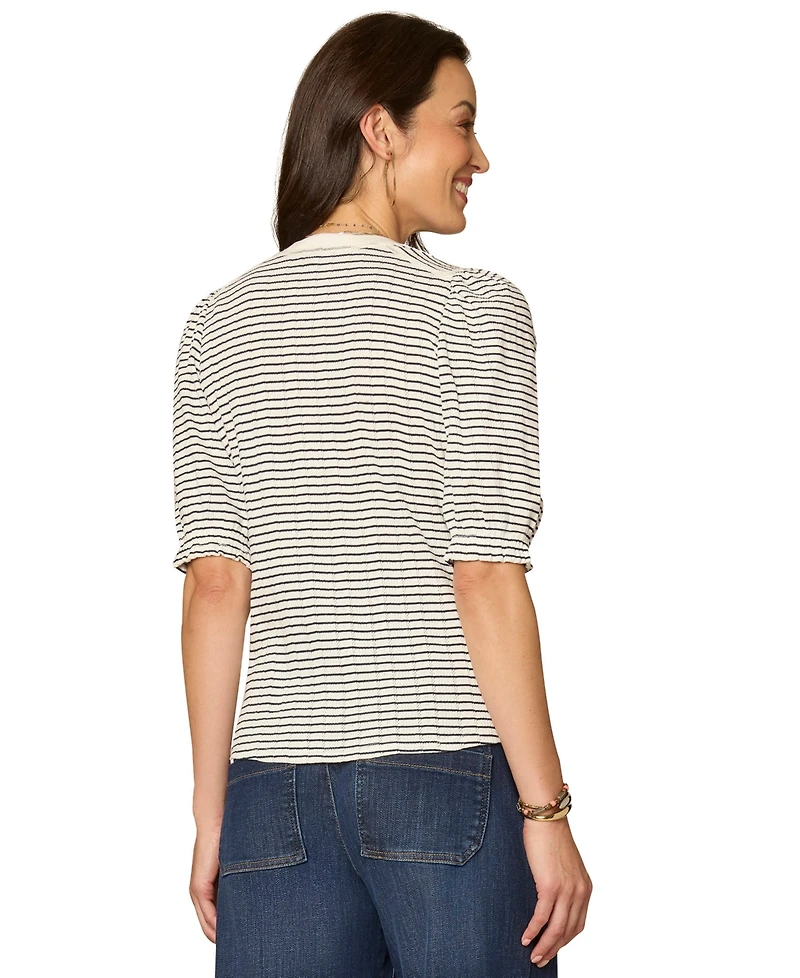 Democracy Women's Mandarin Collar Top