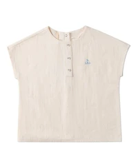 MeMoi Little Boys 2 Piece "Set The Sail" 100% Cotton Embroidered Shorts Set