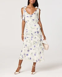 Astr the Label Women's Fen Ruffled Scoop Neck Dress