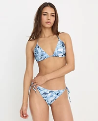 Good American Women's Printed Bikini Top, Regular & Plus