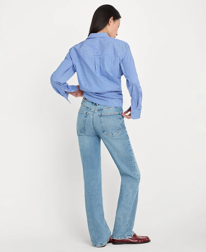Good American Women's Straight High-Rise Jeans
