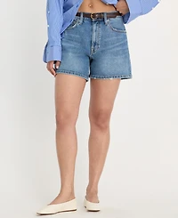 Good American Women's Mid-Rise Belt Loop Shorts