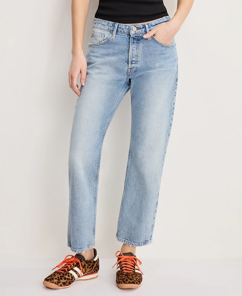 Good American Women's Straight Ankle Jeans