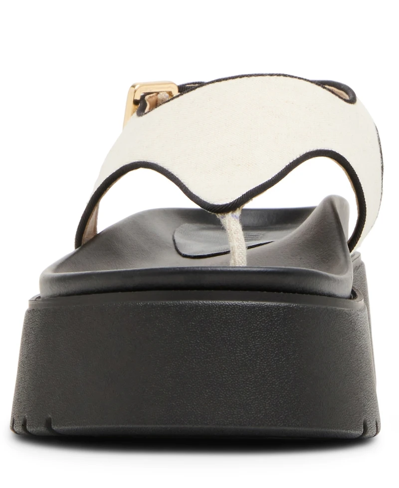 Steve Madden Women's Tabor Hooded Flatform Thong Sandals