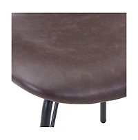 Jofran Modern Faux Leather Split-Back Upholstered Dining Chair (Set of 2)