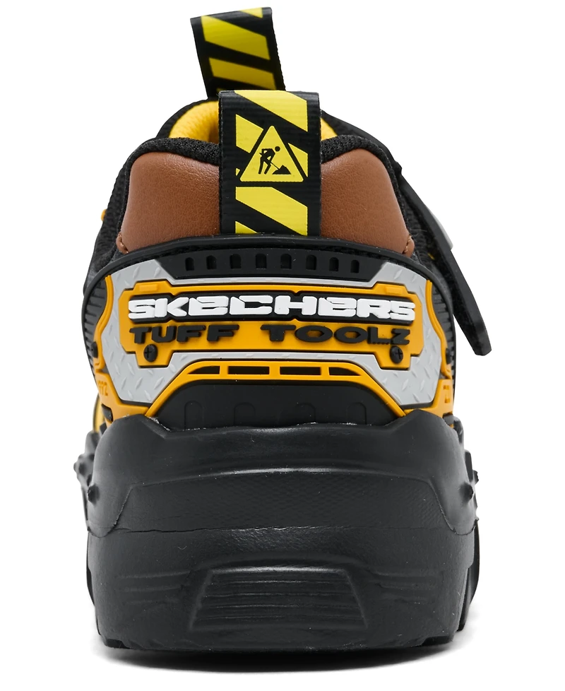 Skechers Little Kids Mega-Flex Lite - Tuff Toolz Fastening Strap Casual Sneakers from Finish Line