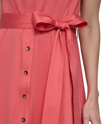Calvin Klein Women's Collared Midi Shirt Dress
