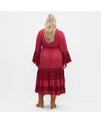 City Chic Women's Tisha Lace Maxi Dress