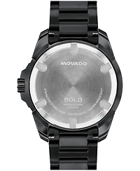 Movado Men's Bold Verso S Swiss Quartz Ionic Plated Steel Watch