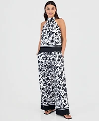 I.n.c. International Concepts Petite Printed Halter Top, Macy's Exclusive