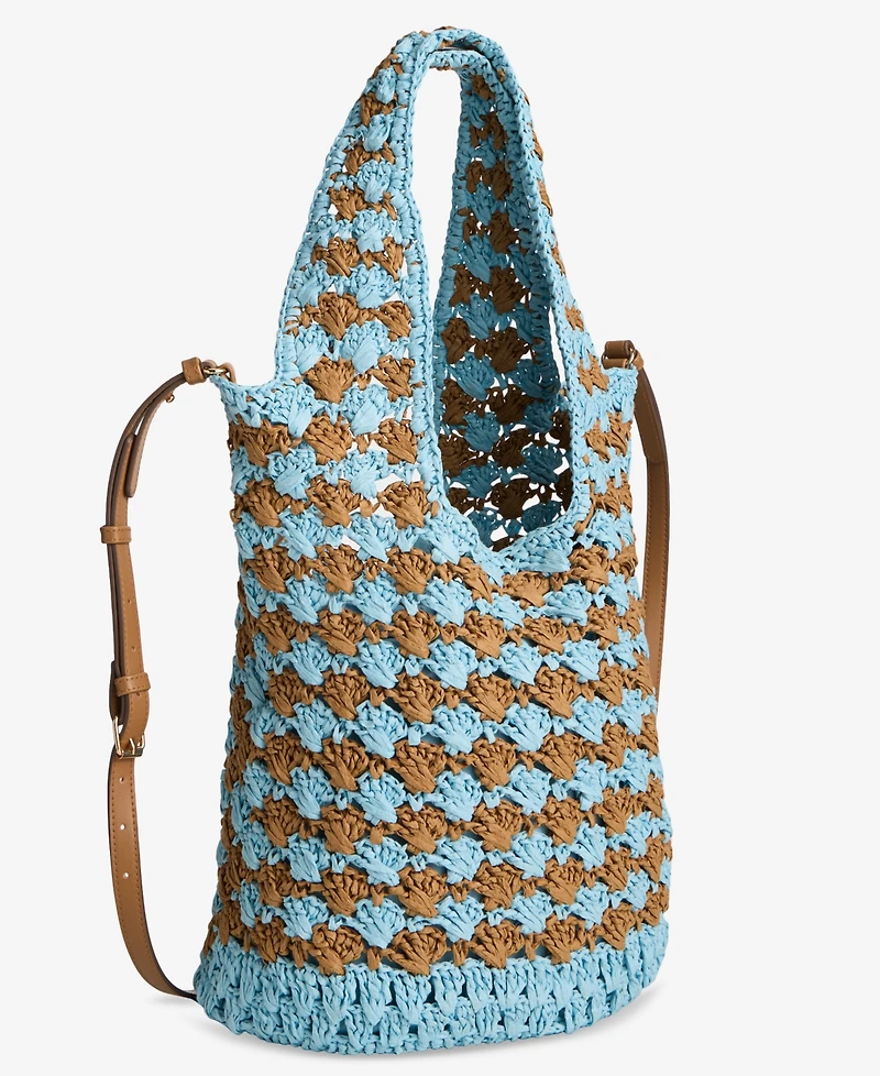 Style & Co Whip-Stitch Soft 4-Poster Tote