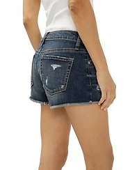 Silver Jeans Co. Women's Boyfriend Mid Rise Americana Luxe Stretch Shorts