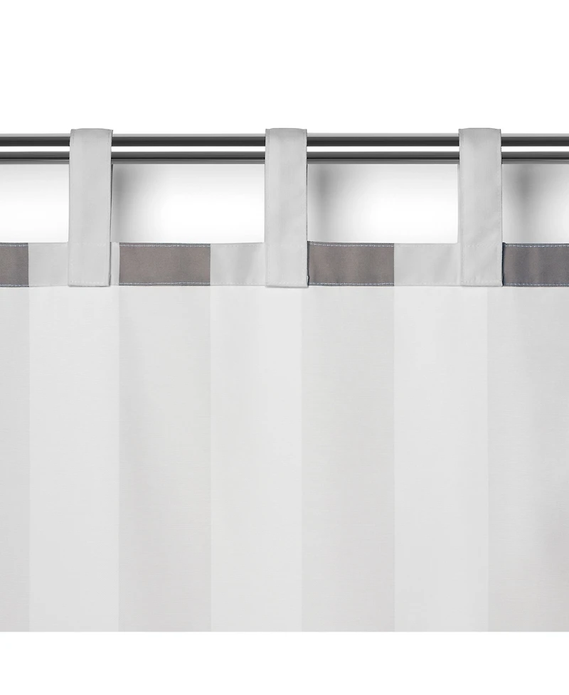 Elrene Home Fashions Highland Stripe Indoor/Outdoor Window Curtain