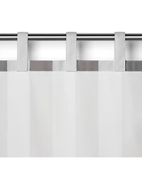 Elrene Home Fashions Highland Stripe Indoor/Outdoor Window Curtain