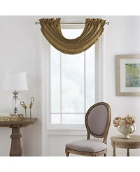 Elrene Home Fashions Versailles Faux Silk Waterfall Window Valance