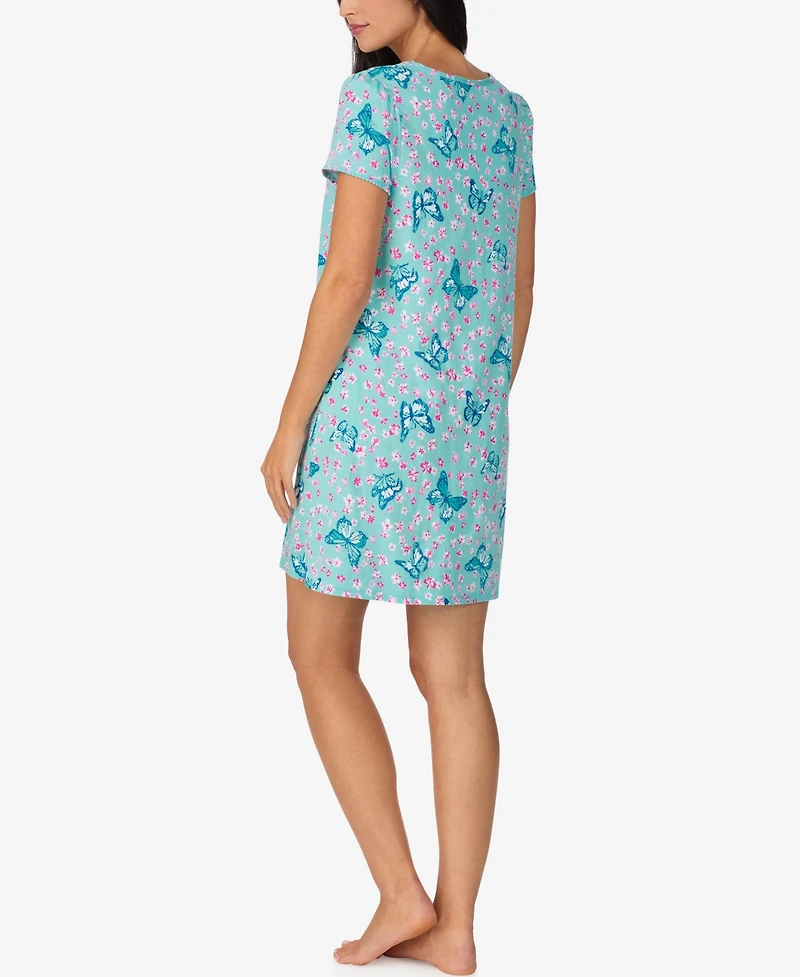 Cuddl Duds Women's Short-Sleeve Sleep Shirt