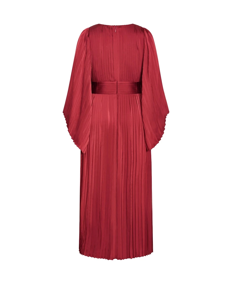 City Chic Women's Plus Carmina Pleat Maxi Dress