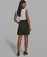 Karl Lagerfeld Paris Women's Woven Mini Skirt