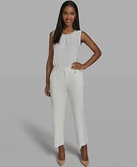 Karl Lagerfeld Paris Women's Woven Ankle Pants