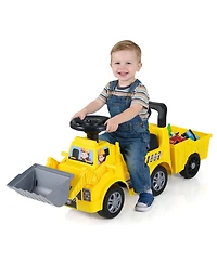 Mecale Kids Digger Ride on Truck with Shovel and Under-Seat Compartment