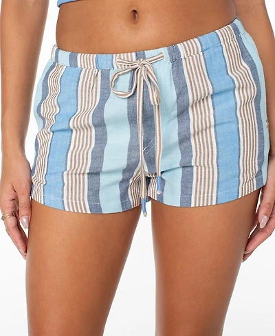 Roxy Juniors' Iyla Stripe Print Relaxed Fit Shorts
