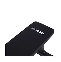 HolaHatha Steel Frame 600 Lbs Capacity Foam Padded Flat Weight Fitness Equipment Home Gym Freeweight Barbell Bench for Strength Full Body Exercise