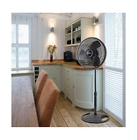 Lasko 16" 3-Speed Adjustable Tilting Oscillating Standing Pedestal Fan, Black