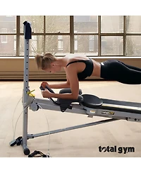 Total Gym Attachable Ab Crunch Accessory for Home Gym Workout Machines with Arm Padding and Instructional Fitness Dvd featuring Rob Glick