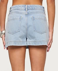 Edikted Women's Shanice Denim Mini Skort
