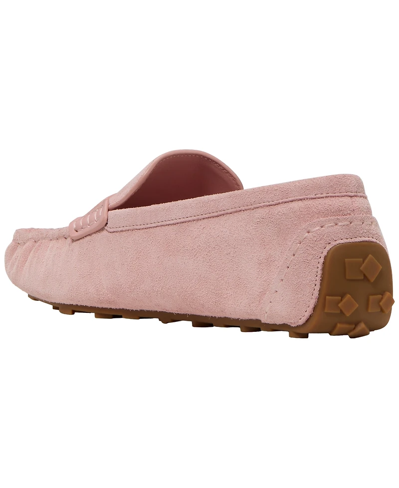 kate spade new york Women's Flower Stud Round Toe Moccasin Loafers