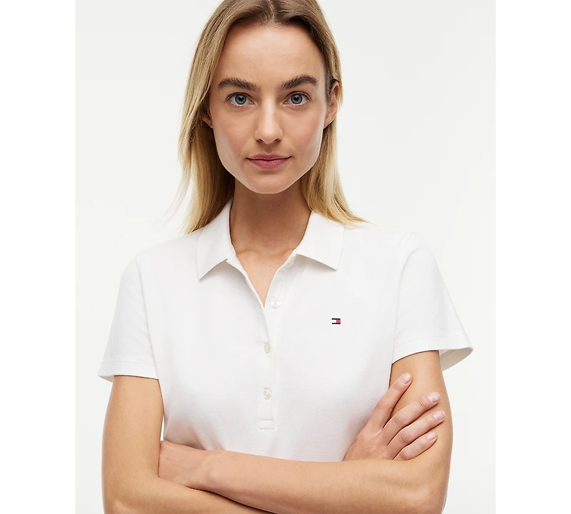 Tommy Hilfiger Women's Classic Pique Short-Sleeve Polo T-Shirt