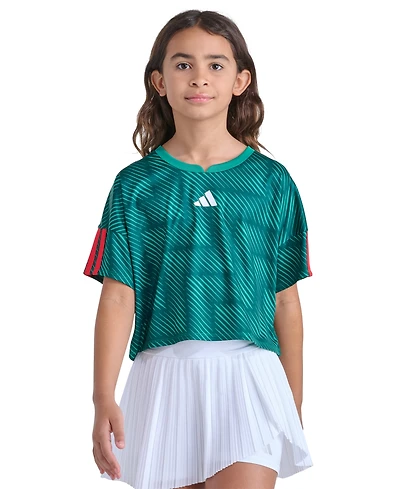 adidas Girls' 8-16 Short-Sleeve Printed World Cup Soccer Top