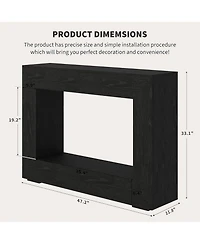 gaomon Farmhouse Console Table