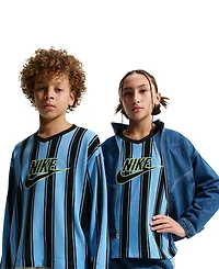 Nike Boys' 4-20 Striped Long-Sleeve Sweatshirt
